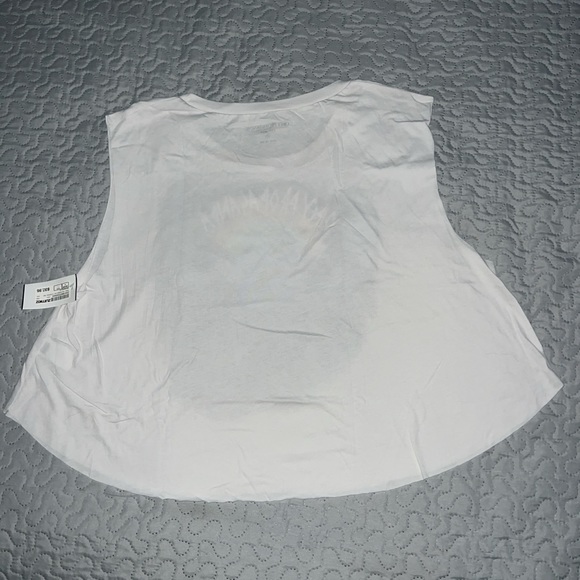 NWT Obey Ride the winds skull loose tank top shirt cut off raw hems large - Picture 5 of 5